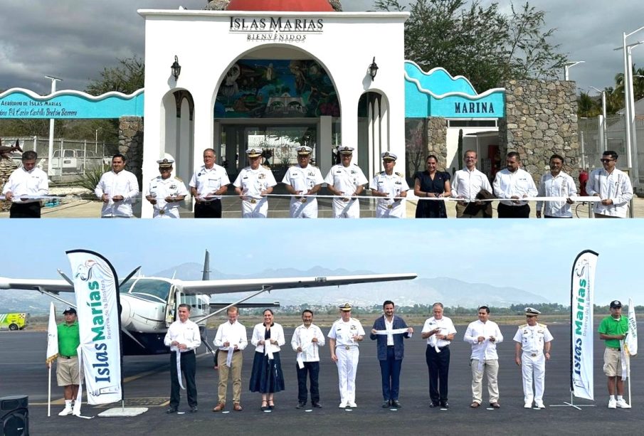 Inauguran primer vuelo a Islas Marías