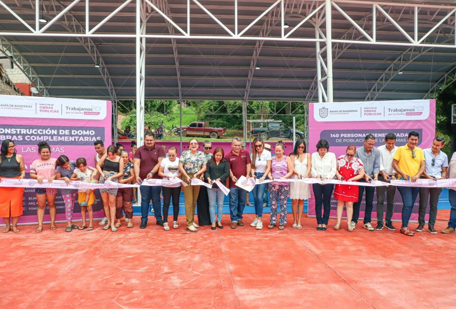 Inauguran domo y mejoras en unidad deportiva de Las Lomas