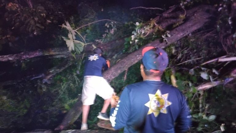 Personal voluntario Comisión Nacional de Emergencia accidentado