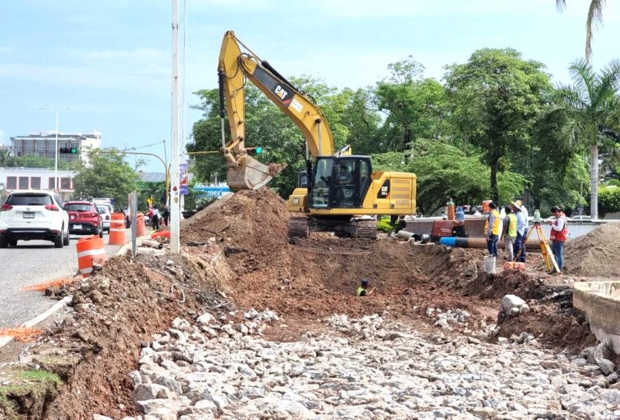 Obras viales en mejoramiento