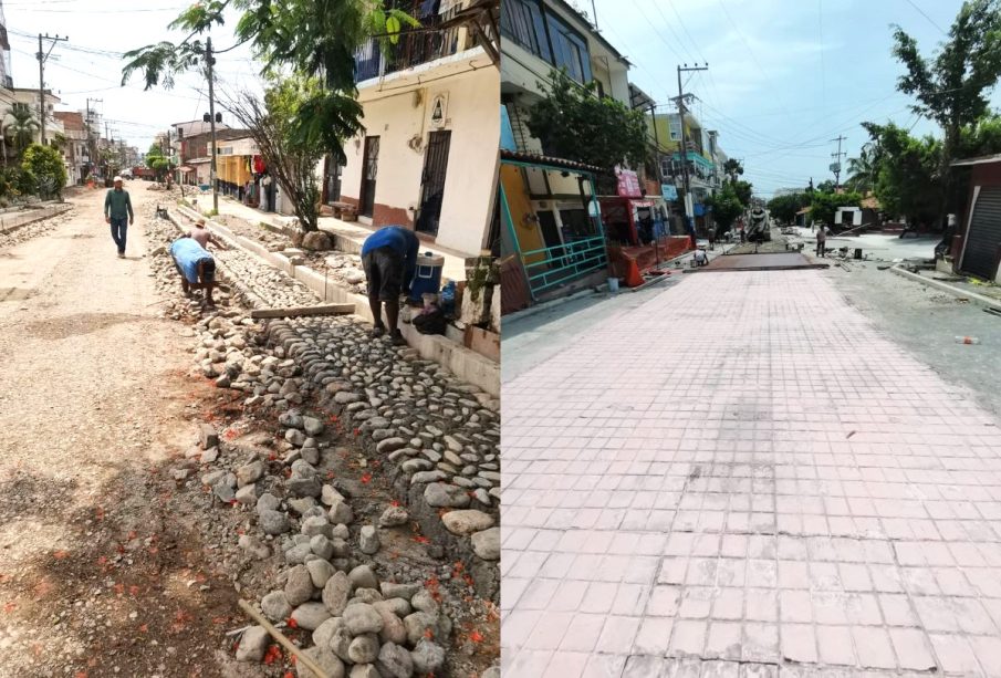 Calle San Salvador está siendo rehabilitada