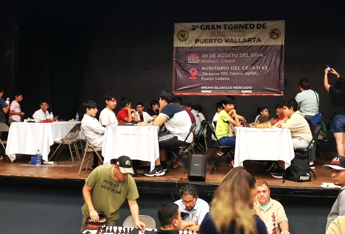 Se realiza el Segundo Gran Torneo de Ajedrez en Puerto Vallarta