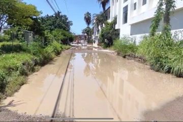 Calle María Montessori intransitable en esta temporada