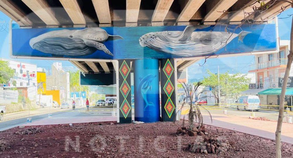 Mural del puente desnivel en Mezcales será inaugurado