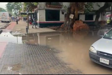 Calle inundada