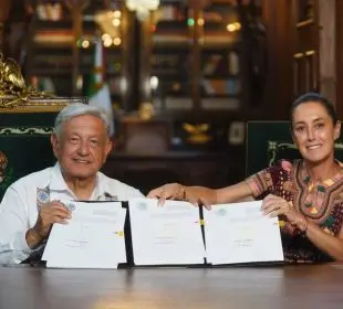 Andrés Manuel López Obrador y Claudia Sheinbaum Pardo