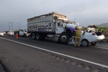 Accidente en autopista Guadalajara-Colima.