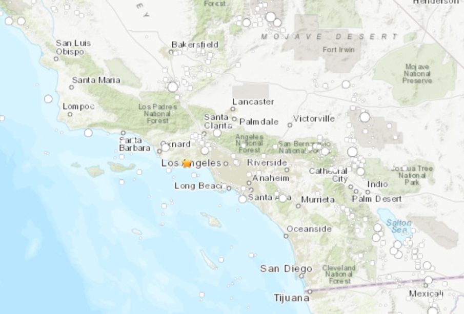 Sismo en Los Ángeles.