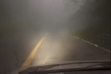 Intensa neblina en la 200, tramo Las Varas-Compostela (Video)