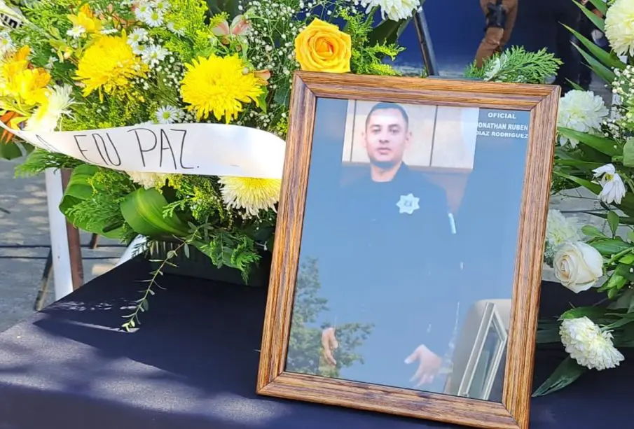 Retrato del policía vial fallecido, Jhonatan Rubén Díaz