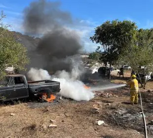Quema controlada se descontrola en Acaponeta,