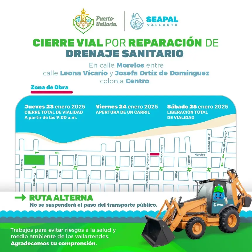 cierre vial