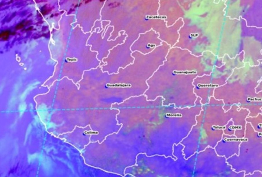 Mapa del clima en Occidente