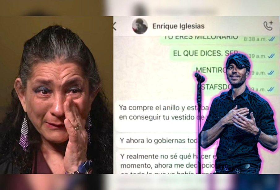 Conversación de whatsapp entre mujer y falso Enrique Iglesias