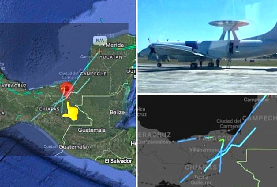 Avión espía sobrevuela Chiapas y la Península de Yucatán