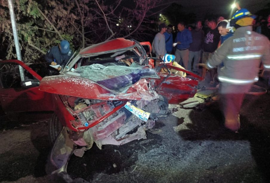 Accidente en carretera 200