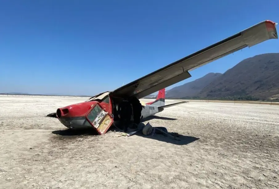 Cae avioneta en Zacoalco de Torres