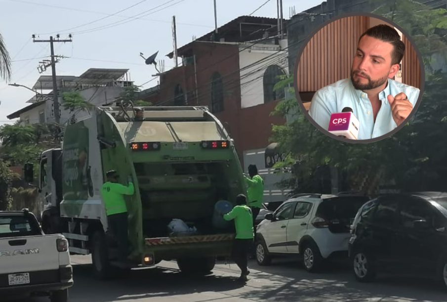 Camiones recolectores de basura.