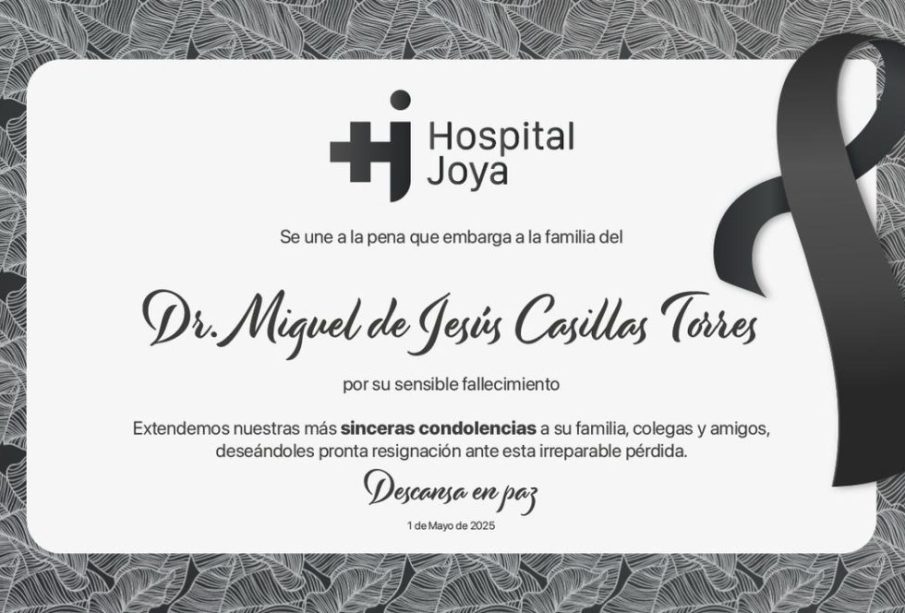Esquela Miguel Jesús Casillas Torres
