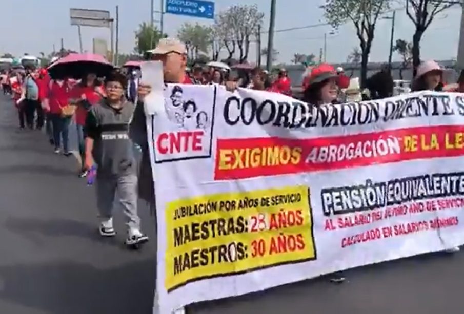 Manifestación de la CNTE