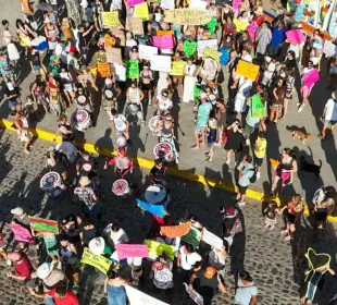 Protesta contra playa Malpaso