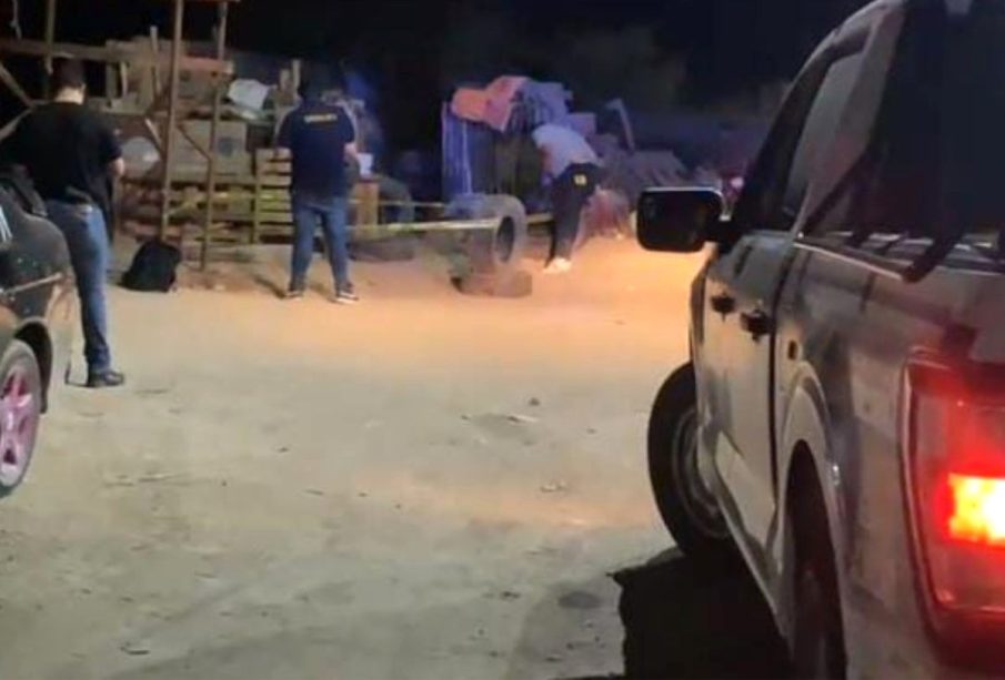 Escena donde se disparó a un joven en Mezcales, Bahía de Banderas