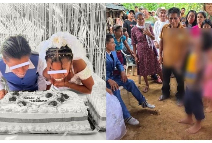 Boda infantil y niños bebiendo alcohol desata polémica en Oaxaca