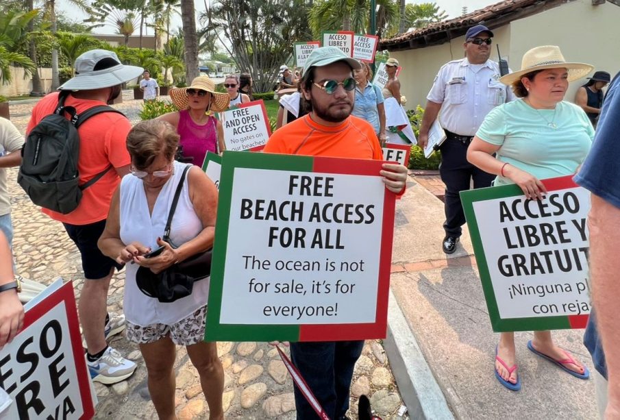 Acceso a la playa, cuando no haya otra vía, hoteles deben darlo