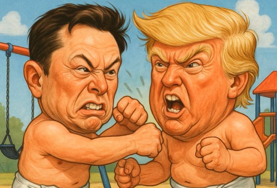Memes desatan batalla digital entre Donal Trump y Elon Musk