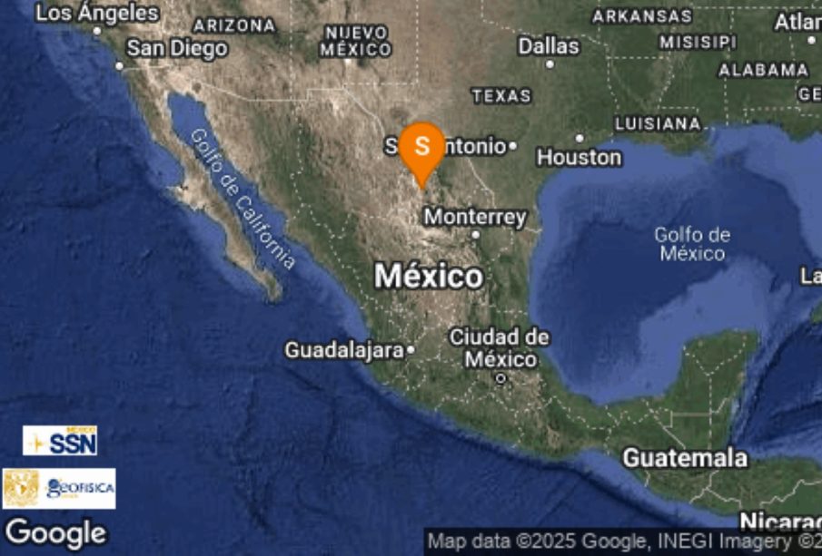 Sismo sacude el norte de Coahuila