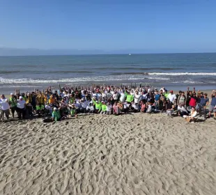 Brigada para limpiar playas