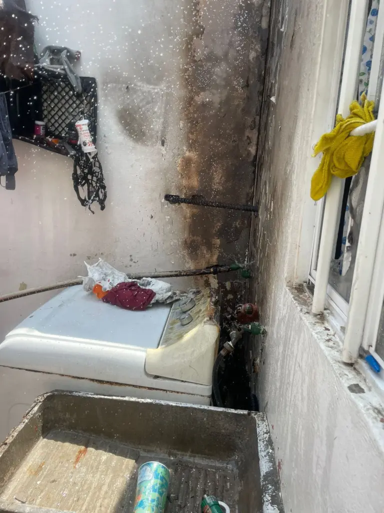 Explosión en casa por cilindro