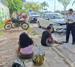 Choque en carretera 200 deja dos lesionados en Puerto Vallarta