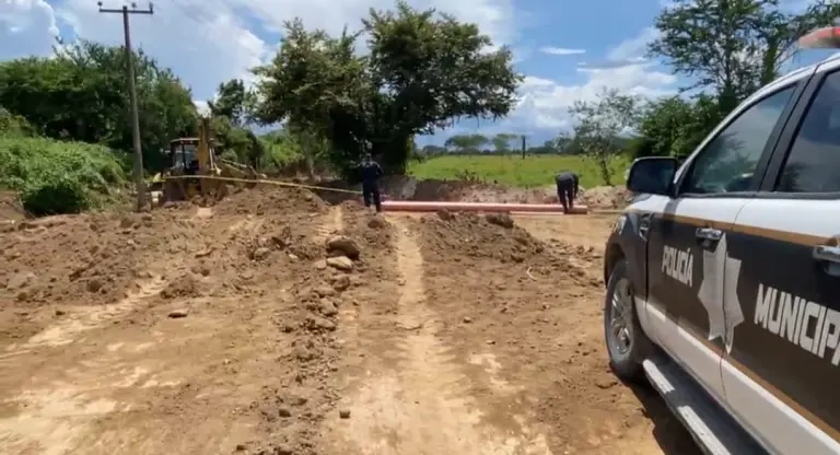 Accidente en retroexcavadora