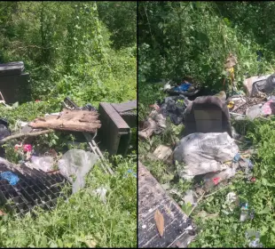 Basurero en predios de Bahía