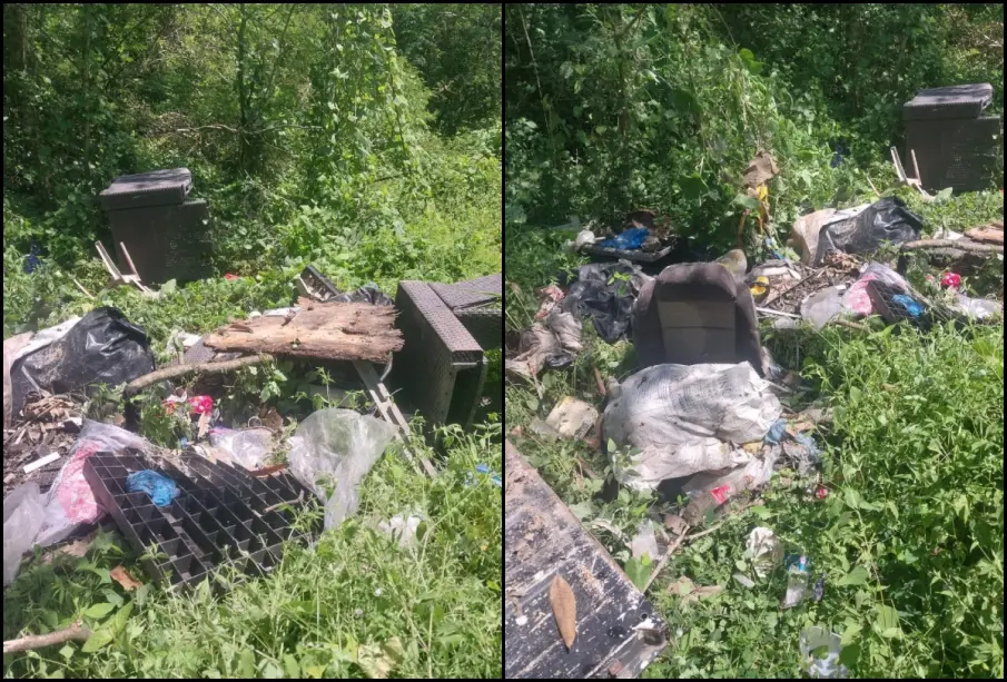Basurero en predios de Bahía