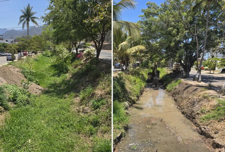 Desazolve en canales de Vallarta