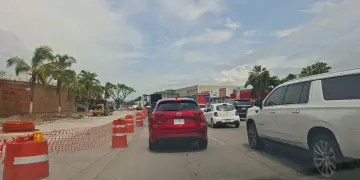 Tráfico en Vallarta por manifestación