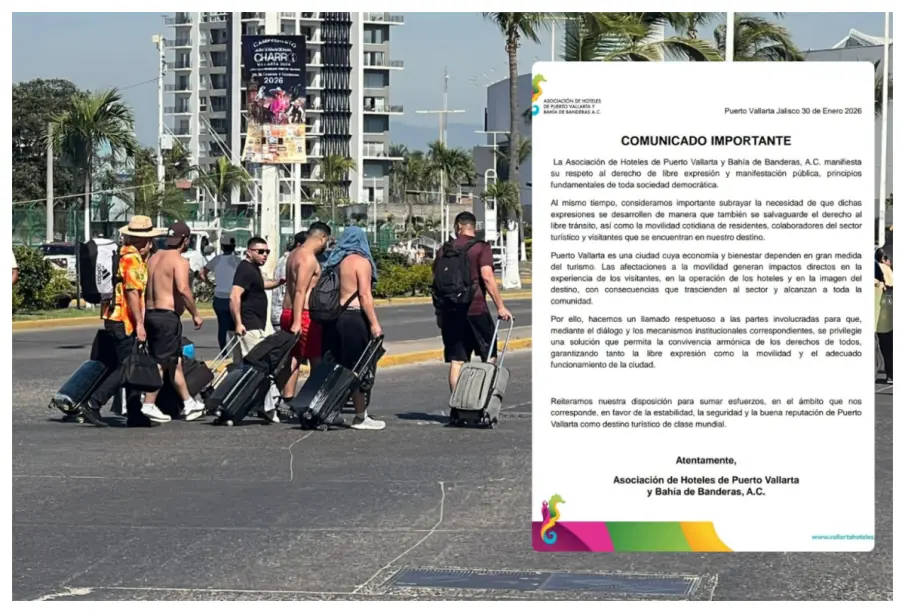 Hoteleros de Puerto Vallarta piden equilibrio entre manifestaciones y libre tránsito