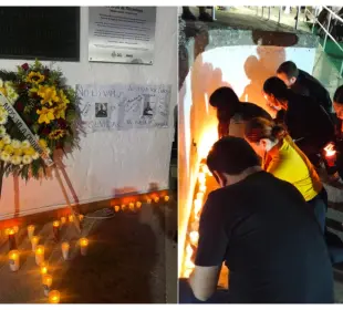 Ciudadanos rinden homenaje a Clarisa con veladoras y pancartas en Puerto Vallarta
