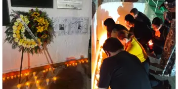 Ciudadanos rinden homenaje a Clarisa con veladoras y pancartas en Puerto Vallarta