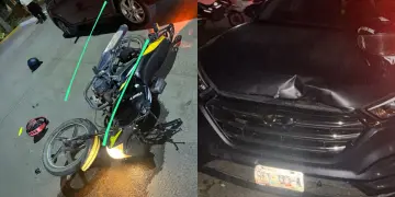 Choque frontar en Las Juntas