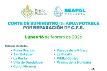 Nueve colonias de Puerto Vallarta se quedan sin agua y luz este lunes