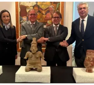 Portugal devuelve a México pieza arqueológica extraída ilegalmente de Jalisco