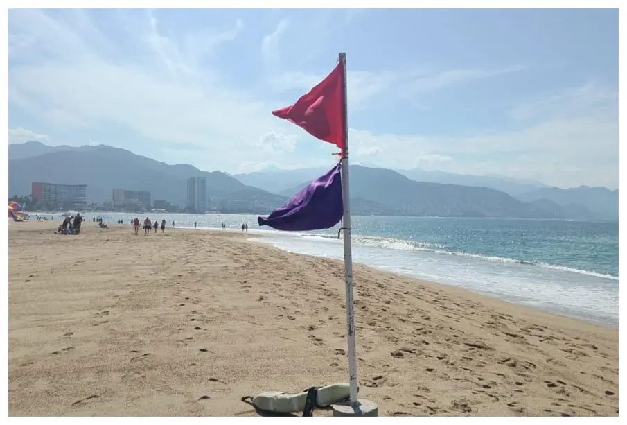 Bandera roja en varias playas de Puerto Vallarta; piden extremar precauciones
