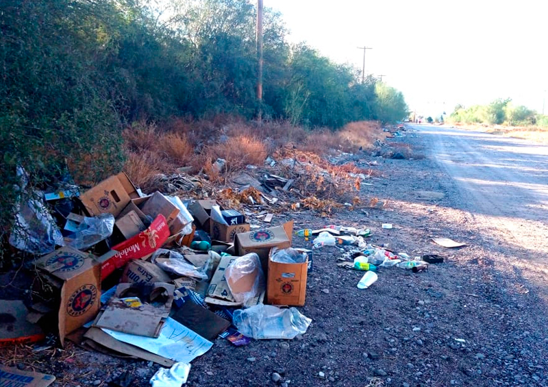 Basura y escombros