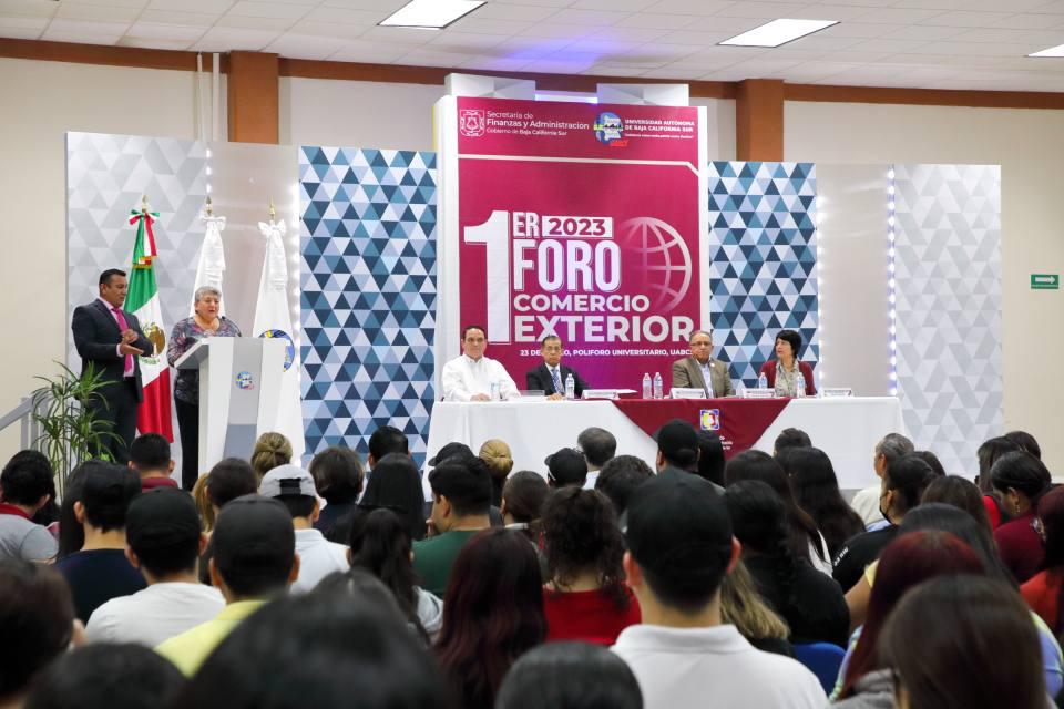 Inauguran el Foro de Comercio Exterior 2023 en la UABCS