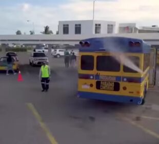 Sanitización de transporte público