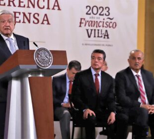 AMLO y gabinete en la mañanera