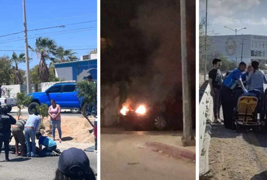 Accidentes automovilísticos en Los Cabos.